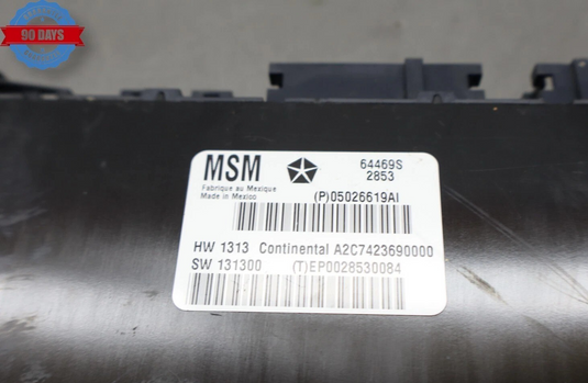14-17 Maserati Ghibli Front Left Driver Side Seat Control Module 05026619AI Oem