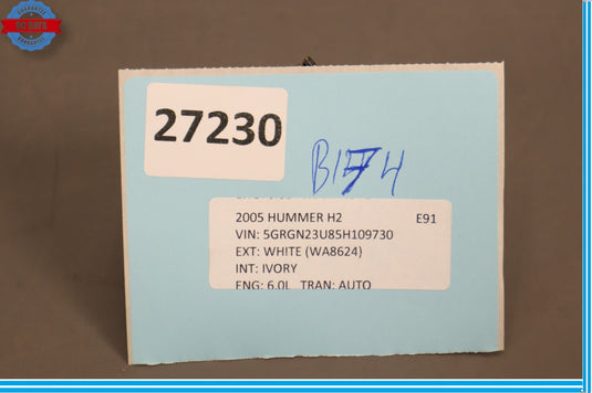 03-07 Hummer H2 Rear Seat Heat Heated Control Switch Button Oem
