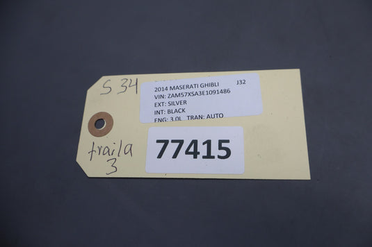 14-22 Maserati Ghibli M157 Front Right Passenger Side Interior Door Panel Oem
