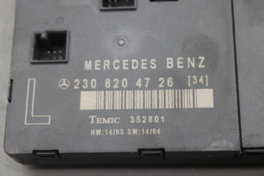 03-12 Mercedes R230 SL500 SL550 Front Left Door Control Module A2308204726 Oem