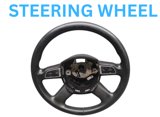 07-11 Audi Q7 4L Steering Wheel 4 Four Spoke Leather 4E0419091 Oem