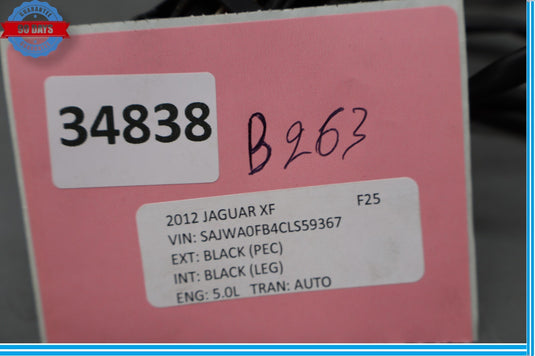 09-15 Jaguar XF XFR X250 Rear Left Driver Side Exterior Door Handle Black Oem