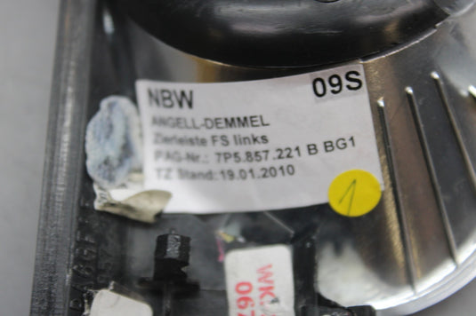 11-18 Porsche Cayenne 958 Hybrid S Dashboard Ignition Switch Cover Trim Oem