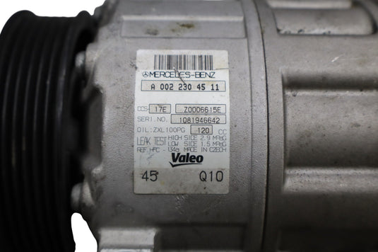 12-15 Mercedes W204 C250 SLK250 A/C Air Conditioning Compressor 0022304511 Oem