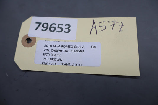 17-19 Alfa Romeo Giulia Front Left Driver Side Door Window Regulator Motor Oem