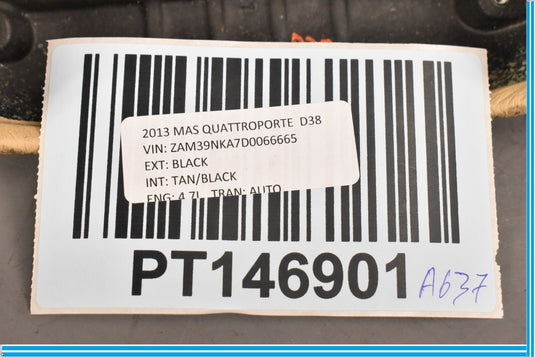 09-13 Maserati Quattroporte M139 Rear Right Passenger Dash Upper Frame Oem