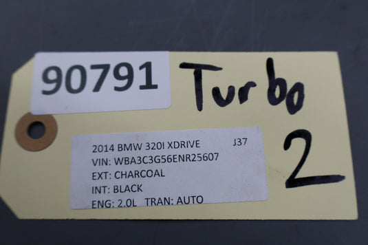 13-16 BMW 320i XDRIVE Engine Turbo Turbocharger W/ Manifold 4947714010 Oem