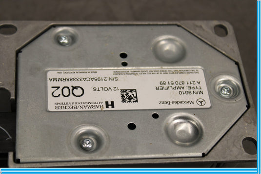 09-11 Mercedes E350 CLS550 W212 Harman Becker Sub Subwoofer Amp Amplifier Oem