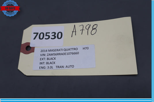 14-17 Maserati Quattroporte Front Right Exterior Door Pillar Trim Cover Oem