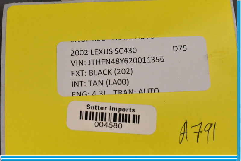 Load image into Gallery viewer, 02-10 Lexus SC430 Front Left Driver Side Power Seat Lumbar Control Switch Oem
