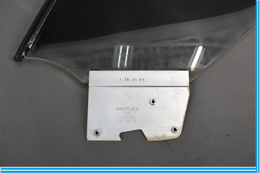 03-10 Bentley Continental GT Left Driver Side Vent Glass Window Panel Oem