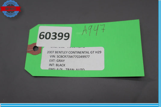 03-18 Bentley Continental GT GTC Fuse Box Fusebox Lid Cover 3D1937128L Oem