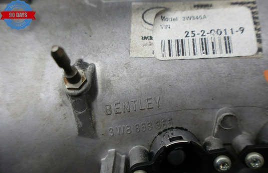 03-10 Bentley Continental GT Rear Center Console A/C Air Vent Trim Black Oem