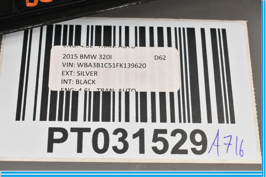 12-15 BMW 228i 328 428 Rear Left Driver Side Seat Scuff Trim Panel Oem