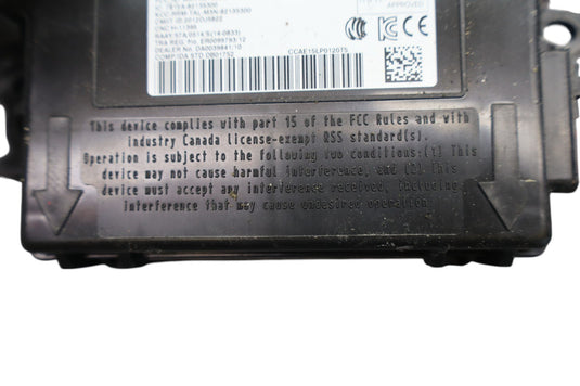14-17 Maserati Ghibli S Rear Right Roof Keyless Entry Start Control Module Oem