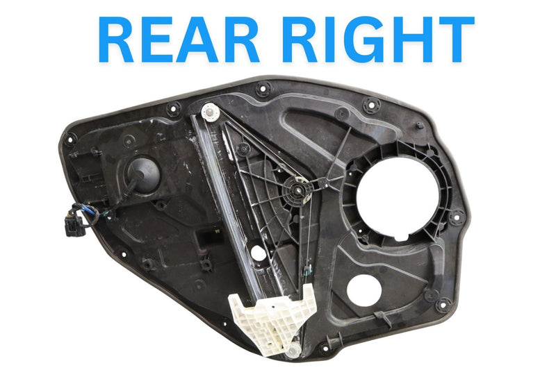Load image into Gallery viewer, 15-20 Hyundai Genesis G80 Rear Right Side Door Window Regulator Panel Black Oem

