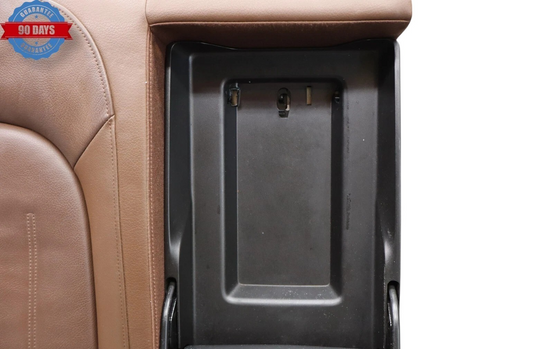 13-18 Audi A6 Rear Right Passenger Seat Top Upper Cushion  W/Armrest Brown Oem