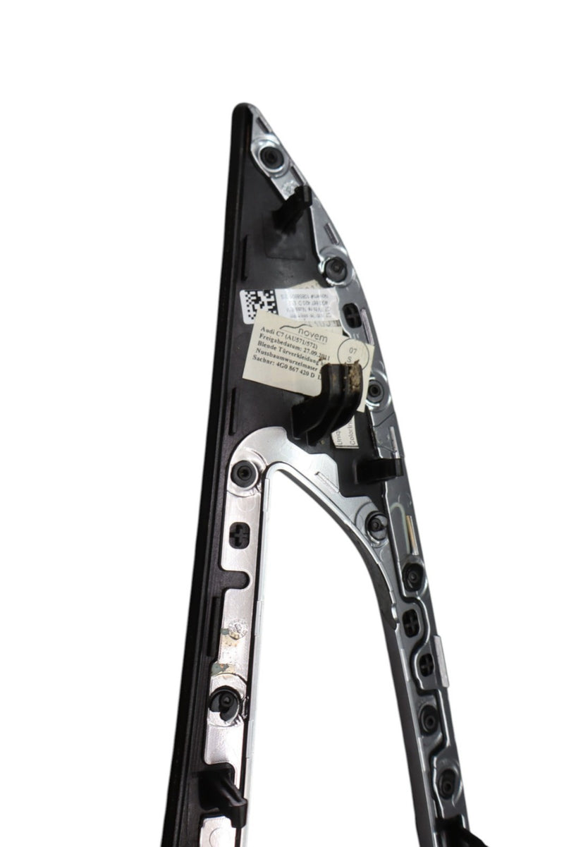 Load image into Gallery viewer, 12-18 Audi A6 Quattro Rear Right Side Door Panel Handle Bezel Cover Trim Oem
