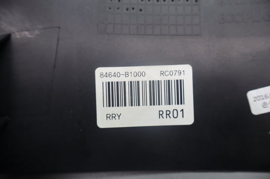 15-20 Hyundai Genesis G80 Rear Center Console Cover Assembly Panel Oem