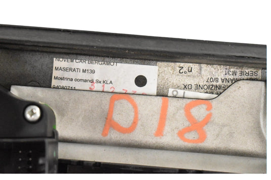 04-08 Maserati Quattroporte Trunk Headlight Fuel Door Control Switch 94079092