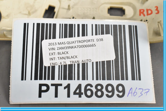 04-13 Maserati Quattroporte M139 Front Right Seat Control Switch Trim Cover Oem