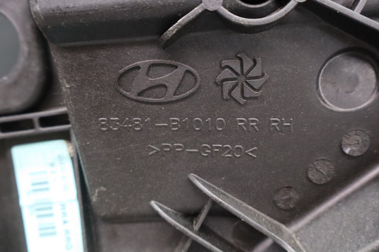 15-20 Hyundai Genesis G80 Rear Right Side Door Window Regulator Panel Black Oem