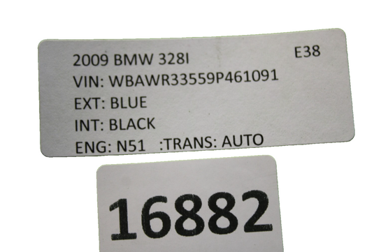 07-13 BMW 328i Convertible Rear Folding Top Hard Top Panel Cover W/ Glass Oem