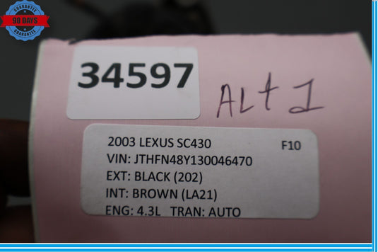 02-10 Lexus SC430 Alternator Generator 27060-50280 Oem