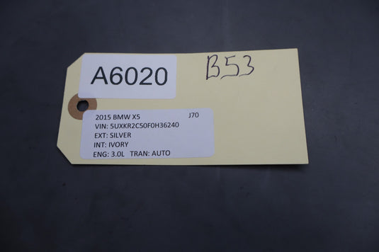 14-18 BMW X5 Front Left Driver Side Sunvisor Sun Visor Ivory 7353959 Oem