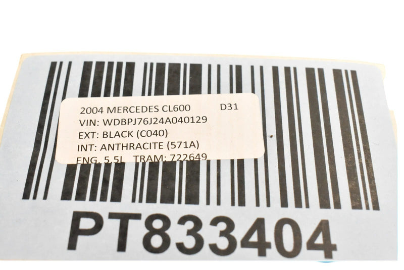 Load image into Gallery viewer, 00-06 Mercedes CL500 CL55 AMG W215 Front Right Side Upper Seat Cushion Black OEM
