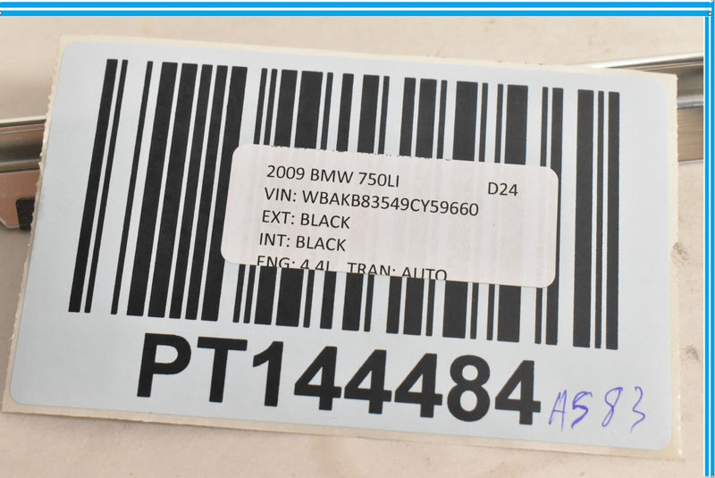 Load image into Gallery viewer, 09-15 BMW 750i 750Li F01 F02 F10 Rear Left Door Quarter Window Slot Trim Oem
