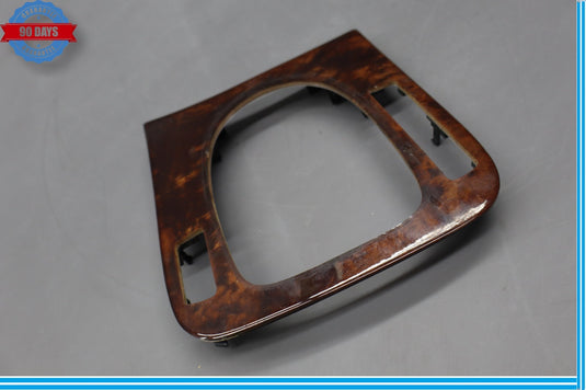 03-06 Mercedes W220 S430 S500 Center Console Shifter Bezel Trim Wood Oem