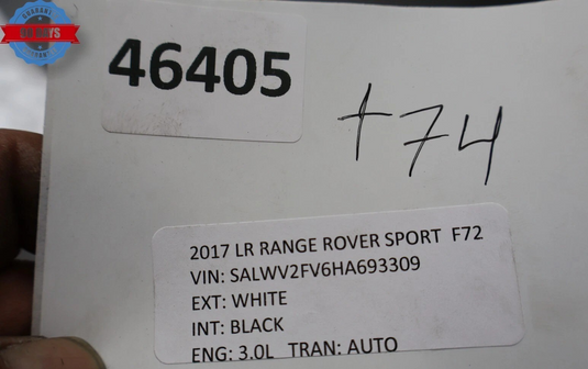 14-22 LR Range Rover Sport Trunk Cargo Floor Spare Tire Liner Carpet Black Oem