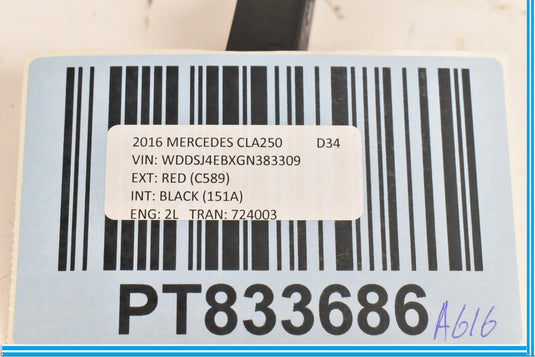14-19 Mercedes CLA250 C117 Rear Right Keyless Entry Antenna Receiver Module Oem