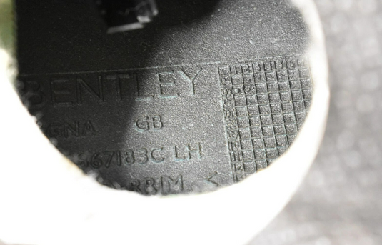 03-10 Bentley Continental Rear Left Side Interior Door Panel W/Speaker Oem