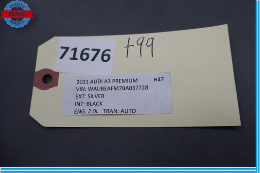 06-13 Audi A3 A3 Quattro Right Passenger Side Lower B Pillar Trim Oem