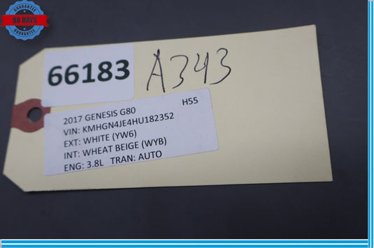 17-20 Genesis G80 Left Driver Side Seat Lower Seat Track Cover Trim Oem