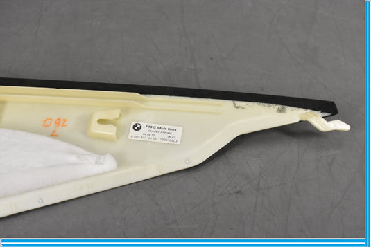 12-18 BMW 650i 640i F12 Left Driver Side Seat C - Pillar Trim Cover Panel Oem