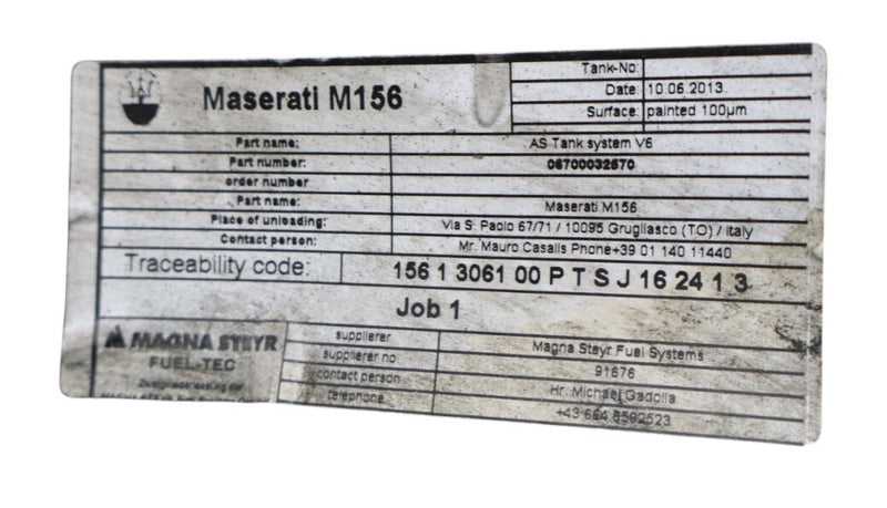 Load image into Gallery viewer, 14-17 Maserati Ghibli M157 Fuel Gas Tank Reservoir Assembly 06700032670 Oem
