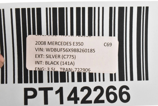 03-11 Mercedes E350 CLS350 Engine Cooling Radiator Fan Shroud Motor Oem