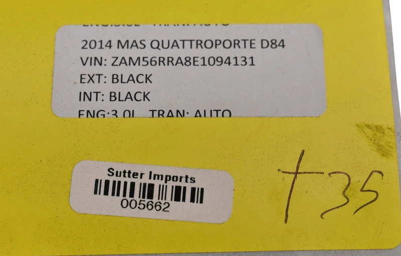 Load image into Gallery viewer, 14-20 Maserati Quattroporte Front Left Door Window Belt Molding 6701554040 Oem
