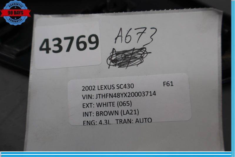 Load image into Gallery viewer, 02-10 Lexus SC430  Rear Right Side Trunk Tail Light Trunk Reflector Oem
