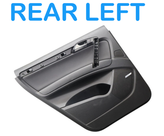 07-15 Audi Q7 4L Rear Left Driver Side Interior Door Panel Black 4L0867305C OEM