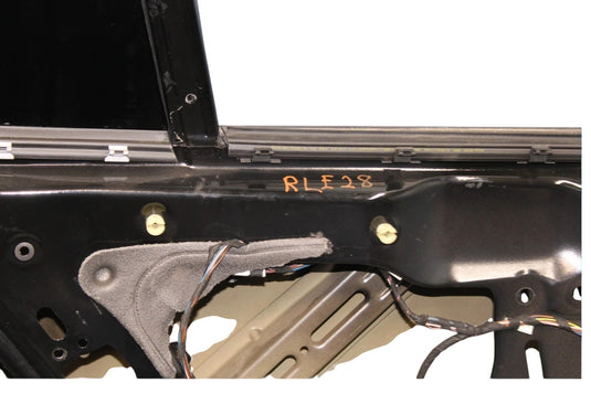 12-15 BMW E84 X1 Rear Left Driver Side Exterior Door Shell Panel Black Oem