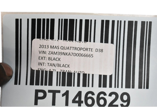 03-13 Maserati Quattroporte M139 Rear Left Side Interior Door Panel 66939800 Oem