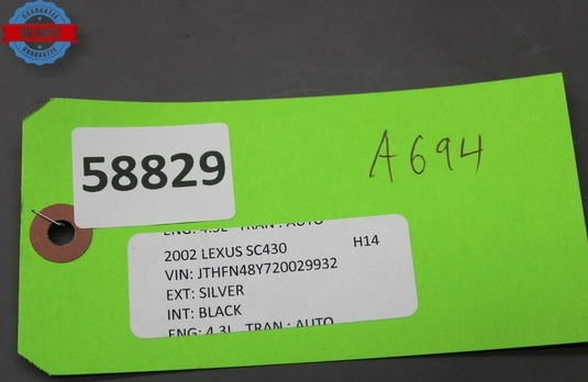 02-10 Lexus SC430 Front Left Driver Side Fog Light Foglight Lamp 8122124050 Oem