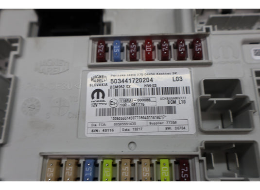 17-19 Alfa Romeo Giulia Power Supply Body Control Module Fuse Box BCM Unit Oem