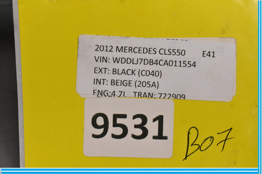 12-16 Mercedes CLS550 Rear Right Passenger Side Door Window Regulator Motor Oem