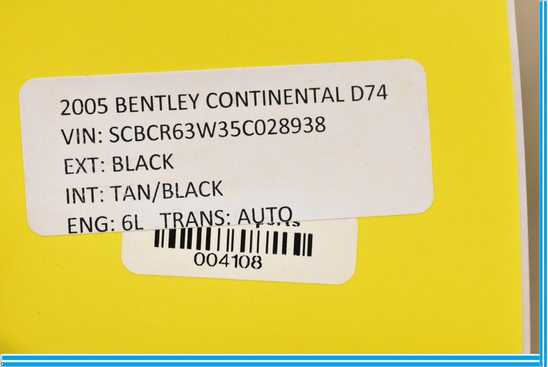Load image into Gallery viewer, 04-10 Bentley Continental Front Right Passenger Upper Seat Tan Oem
