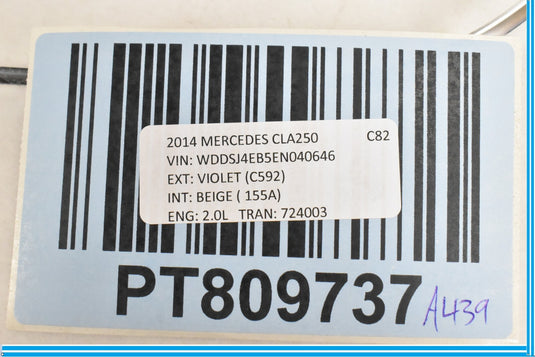 Front Left Door Inside Handle Bezel 2018 Mercedes CLA 250 2014 2015 2016- 2019